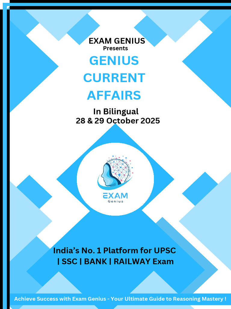 Current Affairs 28 & 29 October 2025 in Bilingual | PDF