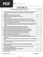 12 Lead EKG Competency Checklist | PDF