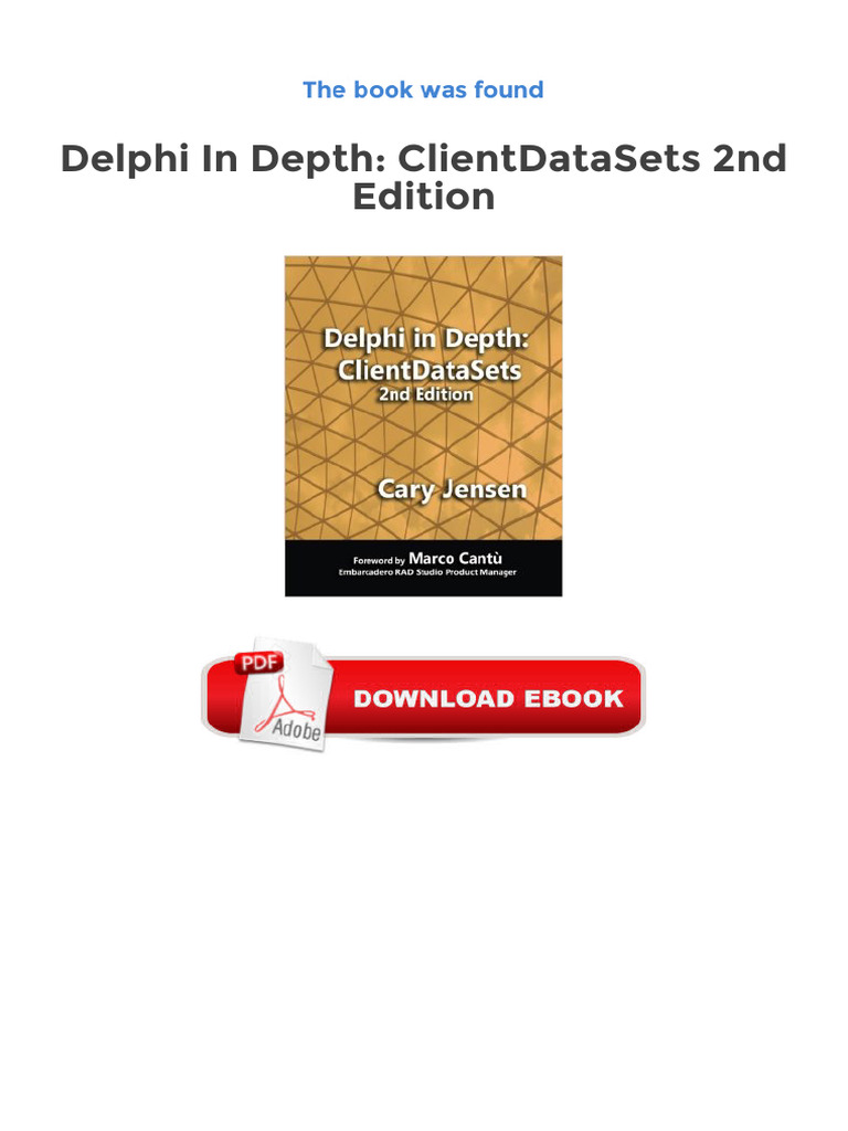 Delphi ClientDataSets Guide 2nd Edition | PDF | Computer Programming ...