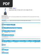 B3 Audio Control Cable Datasheet | PDF | Electrical Conductor ...