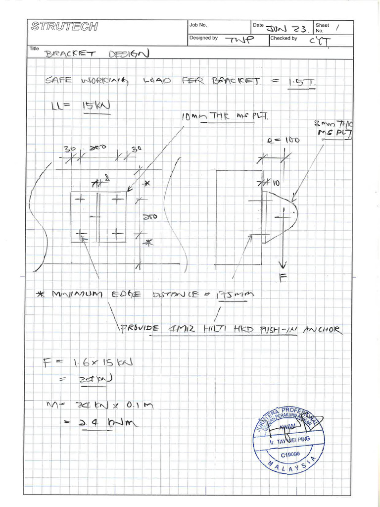 1.5T Bracket Design | PDF