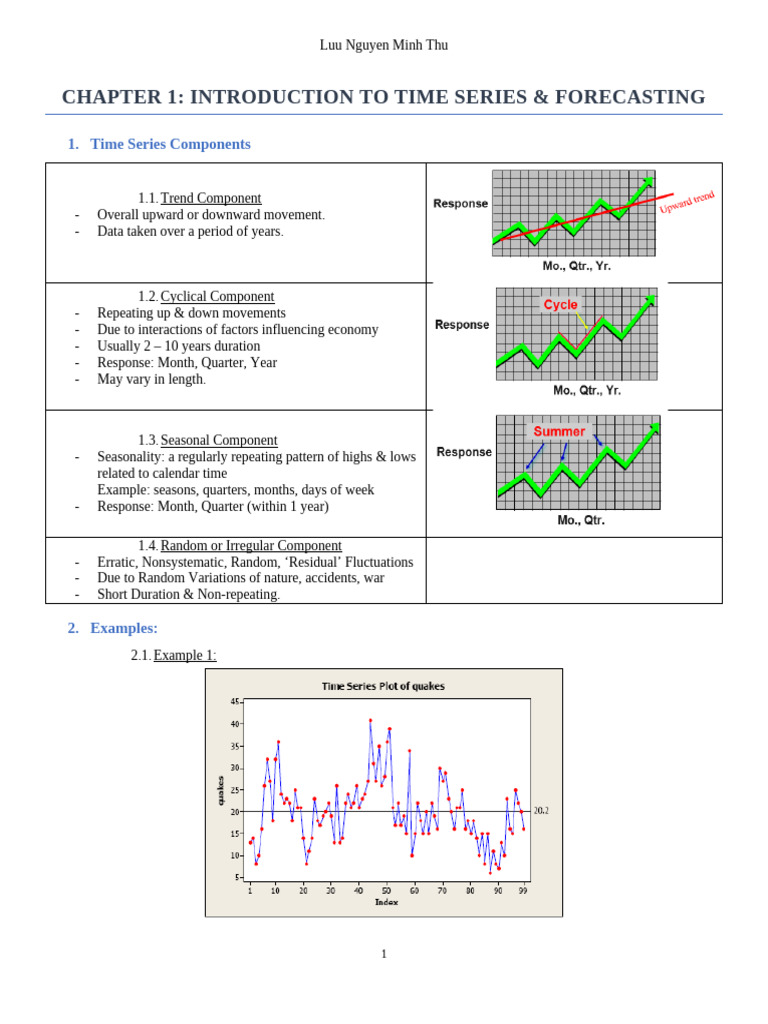 Time Series Analysis and Forecasting Techniques | PDF | Seasonality ...