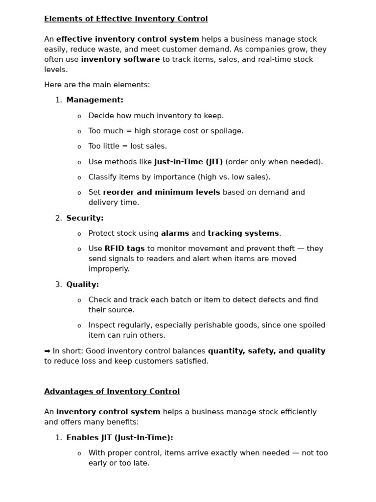 Effective Inventory Control Strategies | PDF | Inventory | Logistics
