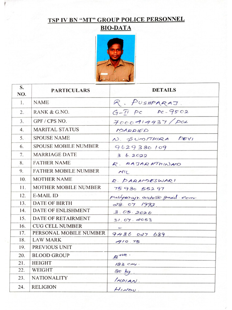 PC 9502 Pushparaj e Coy MT | PDF