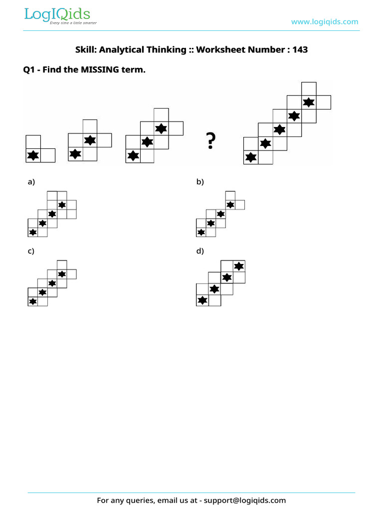 Analytical Thinking Worksheet 143 | PDF