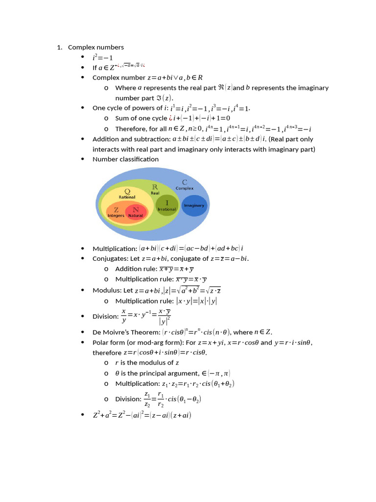Mod-Arg Form of Complex Numbers | PDF | Circle | Complex Number