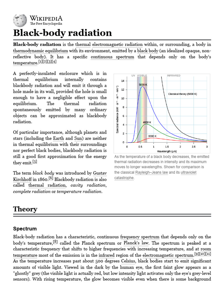 Understanding Black Body Radiation | PDF | Transport Phenomena ...