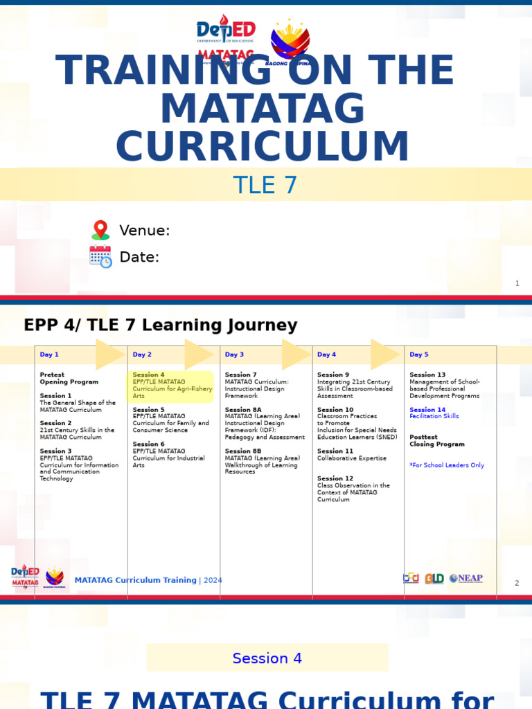 Training On The Matatag Curriculum | PDF | Agriculture | Curriculum