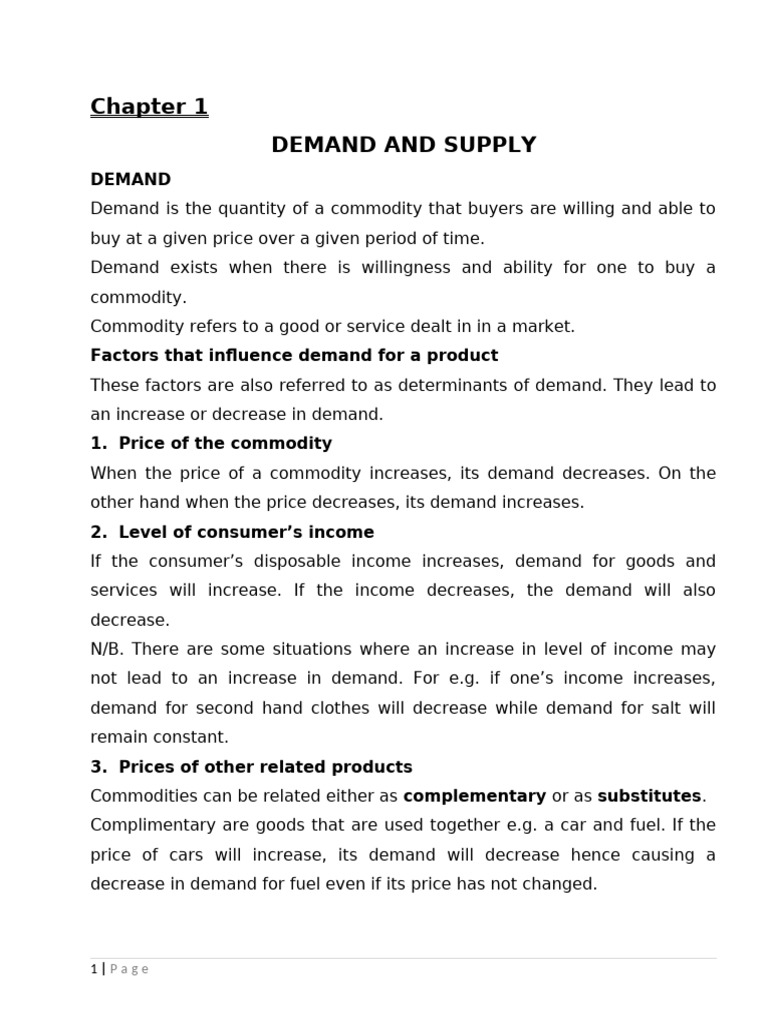 Demand and Supply Fundamentals Explained | PDF | Demand | Economic ...