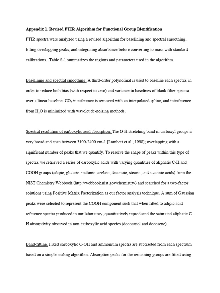 Russell LM 090124 Supplement | PDF | Absorption Spectroscopy ...