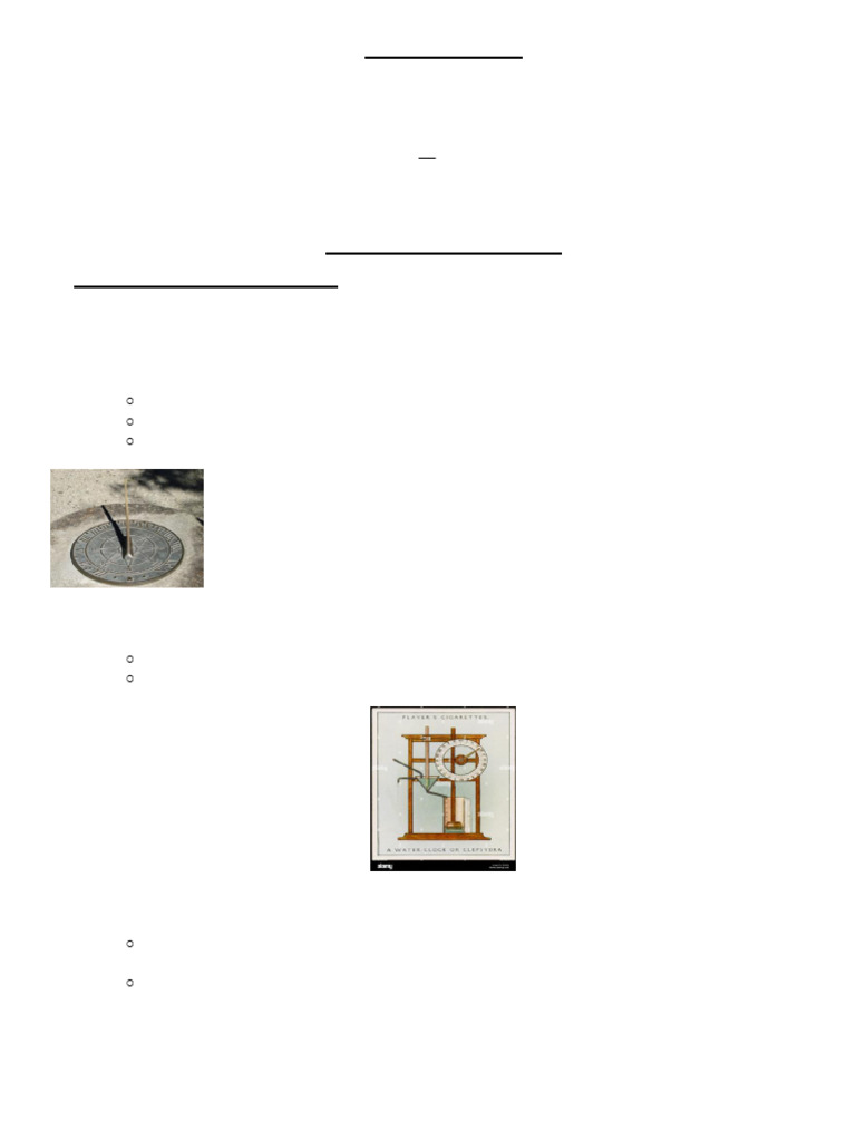 Understanding Time Measurement Methods | PDF | Time | Clock