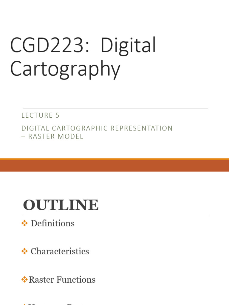 Lecture 5 Digital Raster Model | PDF | Geographic Information System ...