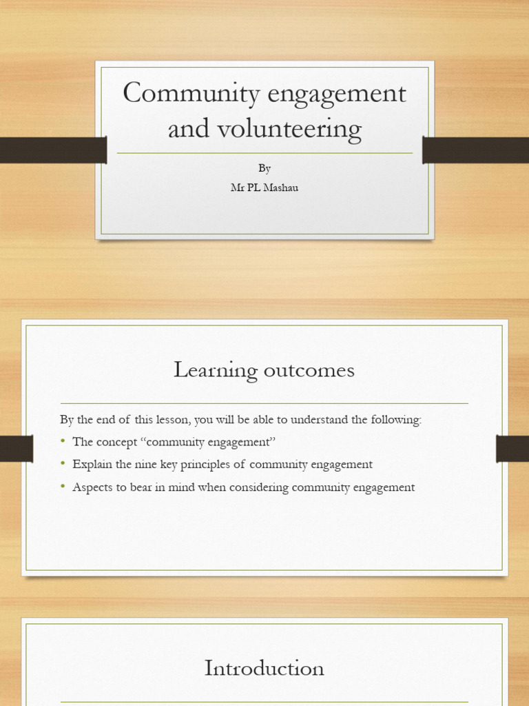 Understanding Community Engagement Principles | PDF | Community ...