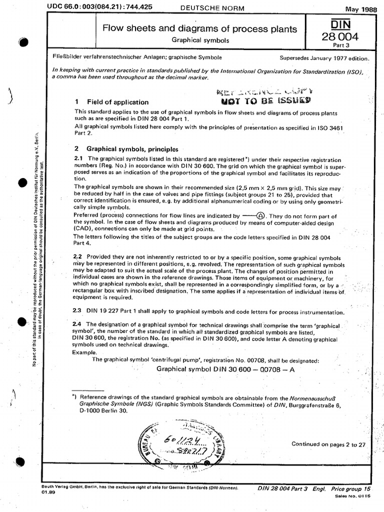 DIN 28 004 Part 3 (1988) | PDF