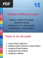 Designing Effective Output