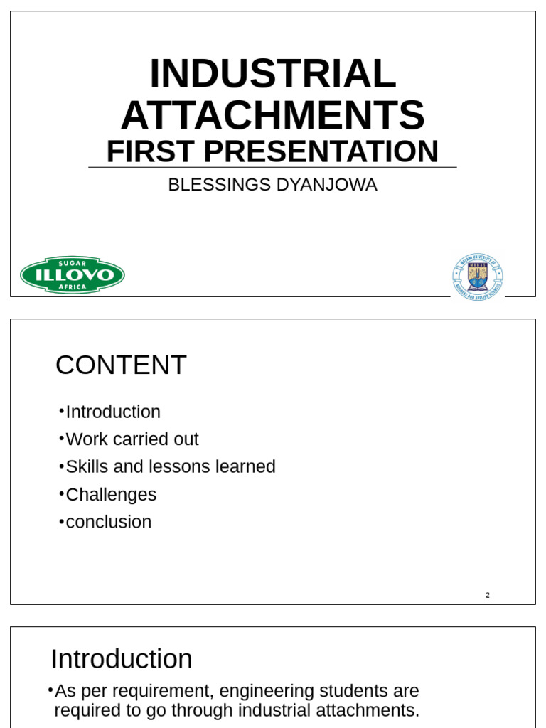 Industrial Attachment Experience in Engineering | PDF | Motor Vehicle ...