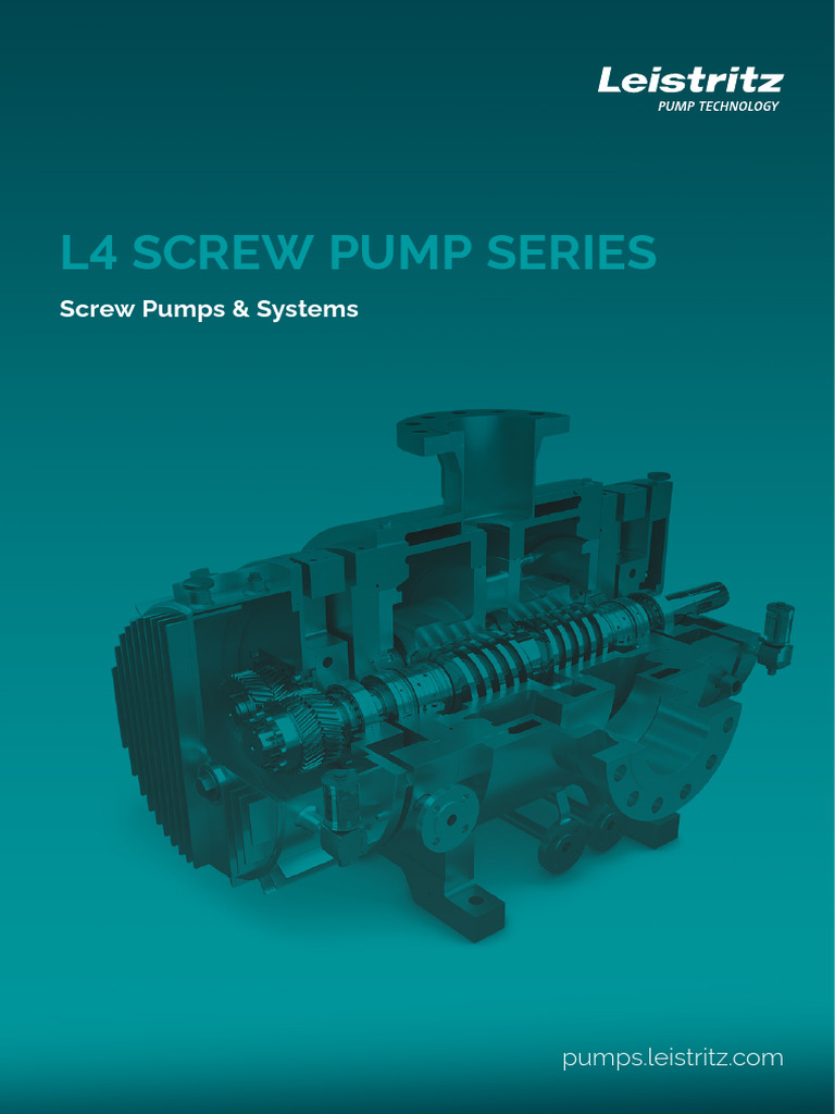 L4 Screw Pump Series Overview | PDF | Pump | Bearing (Mechanical)