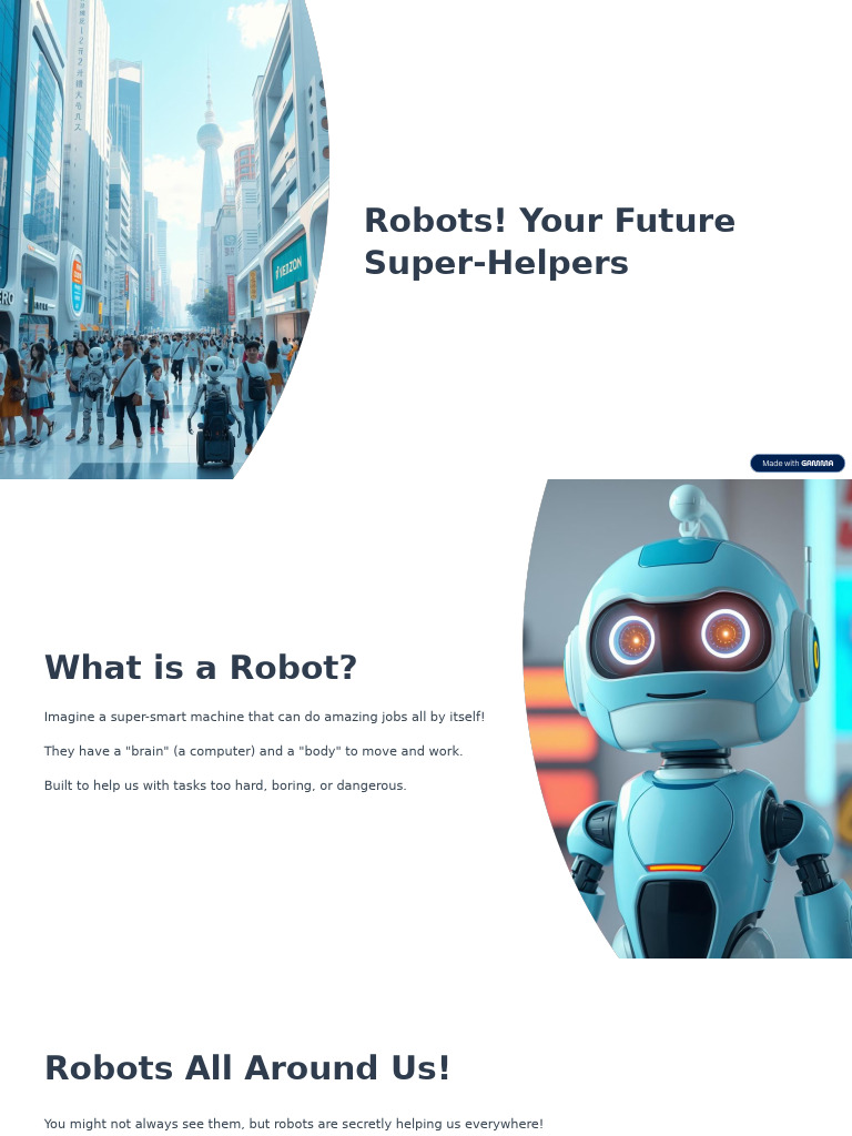 Robots Your Future Super Helpers | PDF
