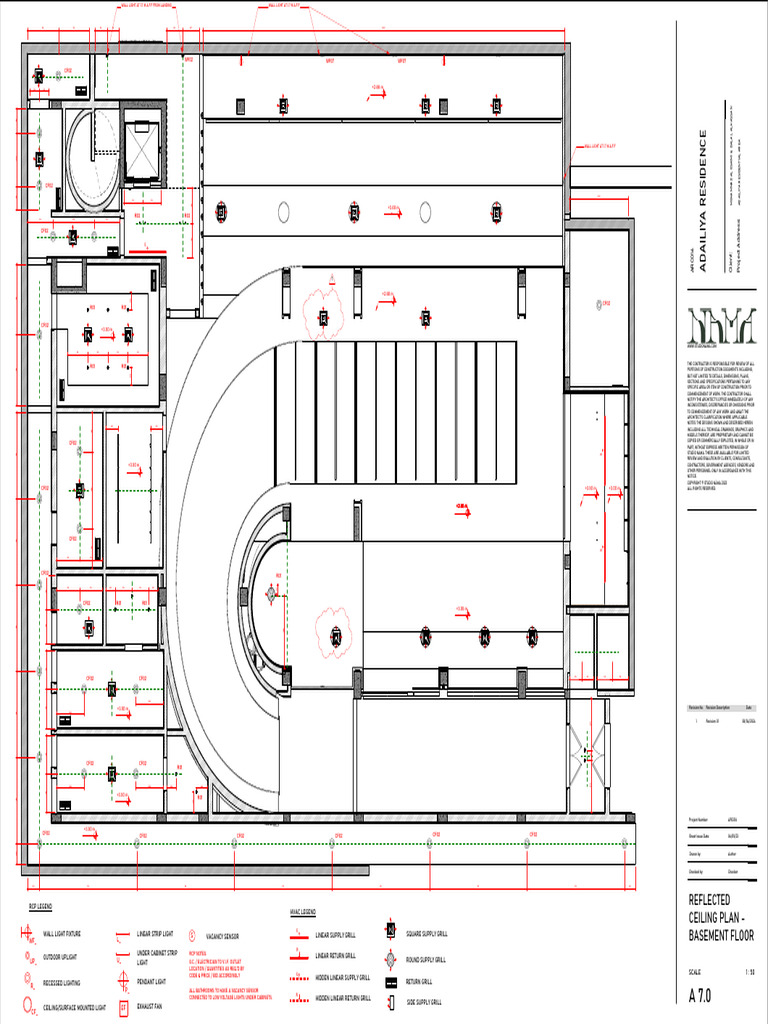 Reflected Ceiling Plan - Basement Floor | PDF | Building Engineering