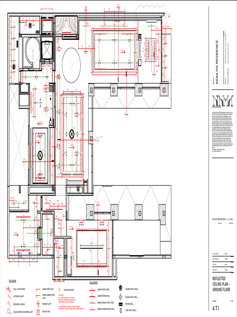 Reflected Ceiling Plan for Adailiya Residence | PDF