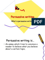 Persuasive Writing