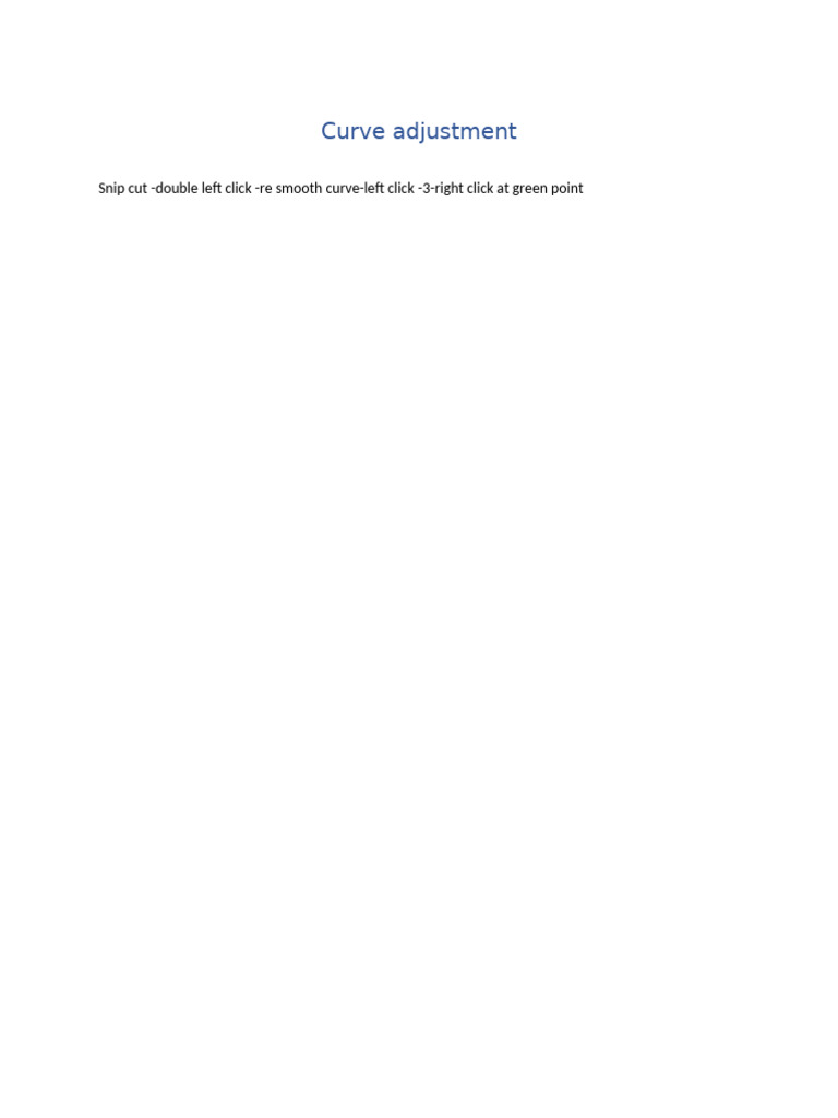 Curve Adjustment | PDF