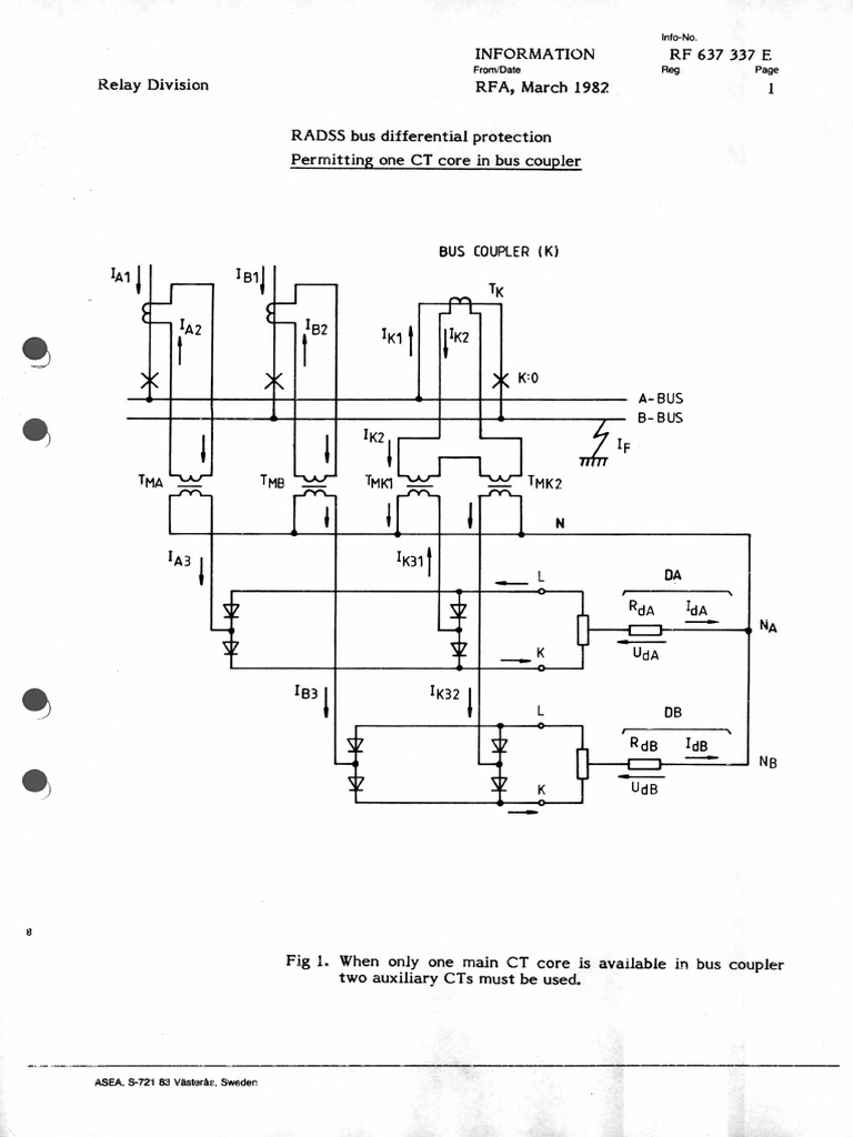 RF637337E en RADSS Bus Differential Protection | PDF