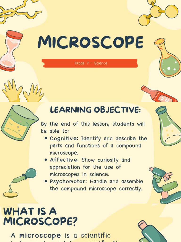 Parts of a Microscope for Grade 7 | PDF | Microscope | Optics