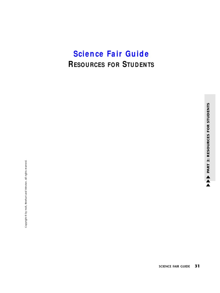 Science Fair | Experiment | Hypothesis