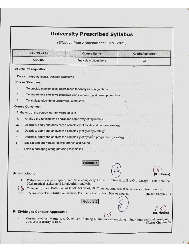 Introduction To AOA Module 1 | PDF