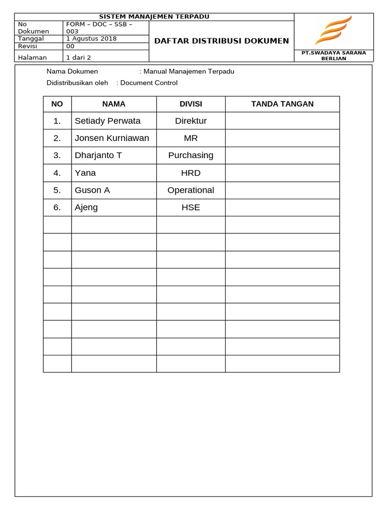 3. FORM – DOC – SSB – 003 | PDF