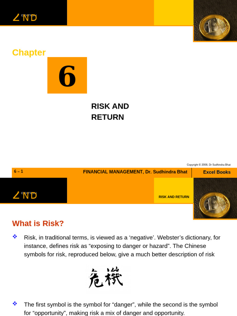 Chapter 06 - Risk and Return | PDF | Capital Asset Pricing Model | Beta ...