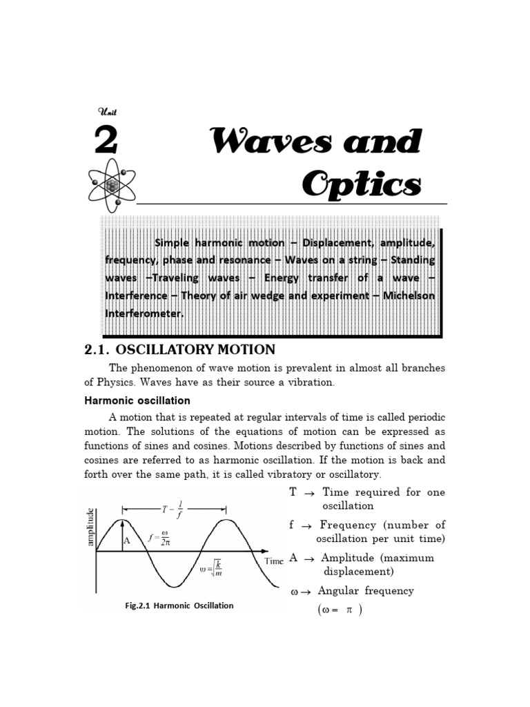 Understanding Simple Harmonic Motion | PDF | Waves | Oscillation