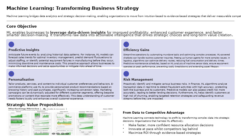 Machine Learning for Business Strategy | PDF | Machine Learning ...