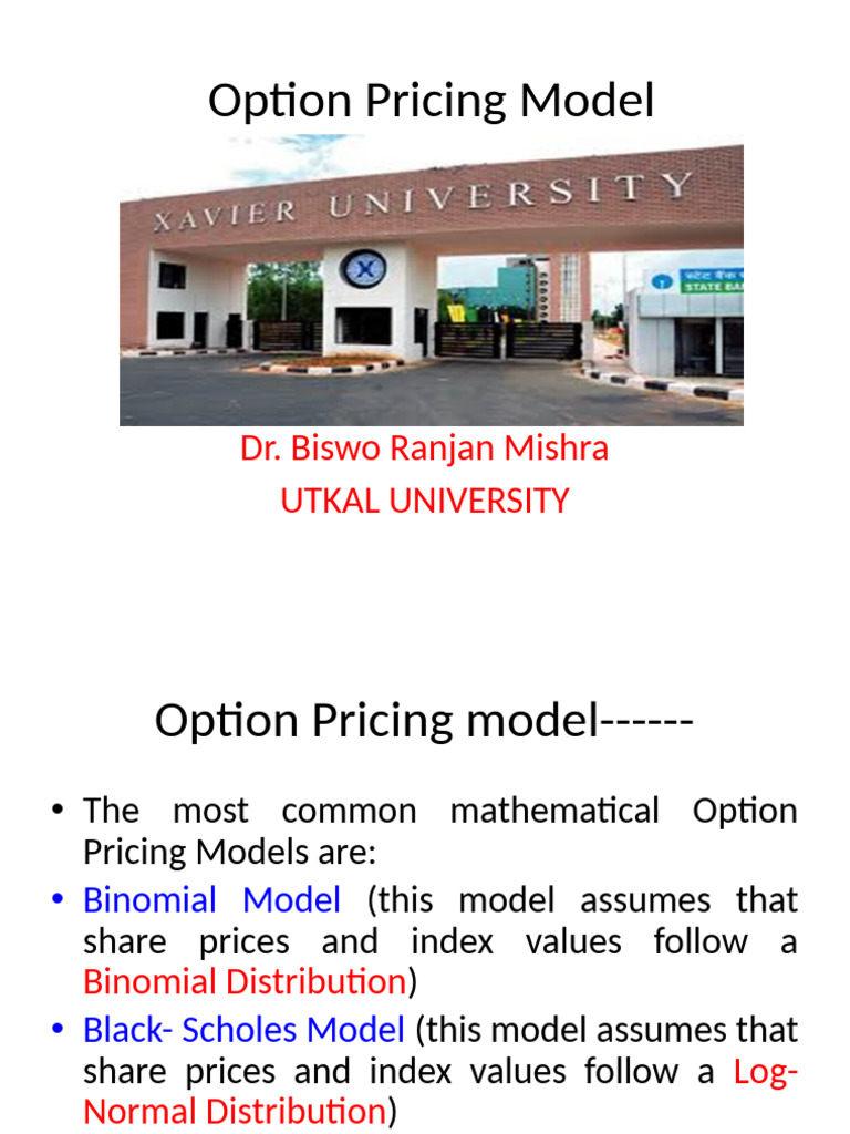 Binomial Option Pricing Model Overview | PDF | Option (Finance) | Put ...