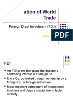 Liberalization of World Trade: Foreign Direct Investment (F.D.I)