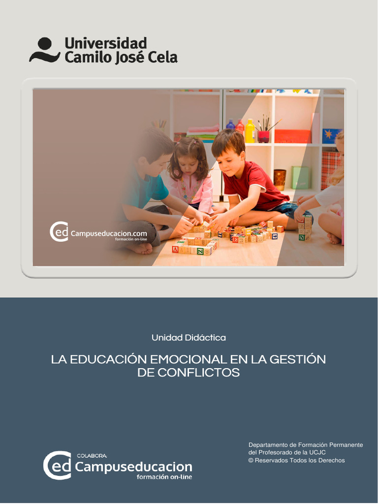 Educación Emocional y Conflictos Escolares | PDF | Las emociones ...