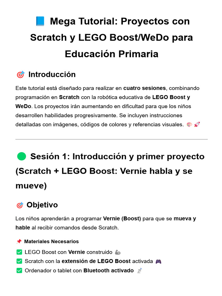 Lego y Scratch Tutorial 1 | PDF | Scratch (lenguaje de programación)