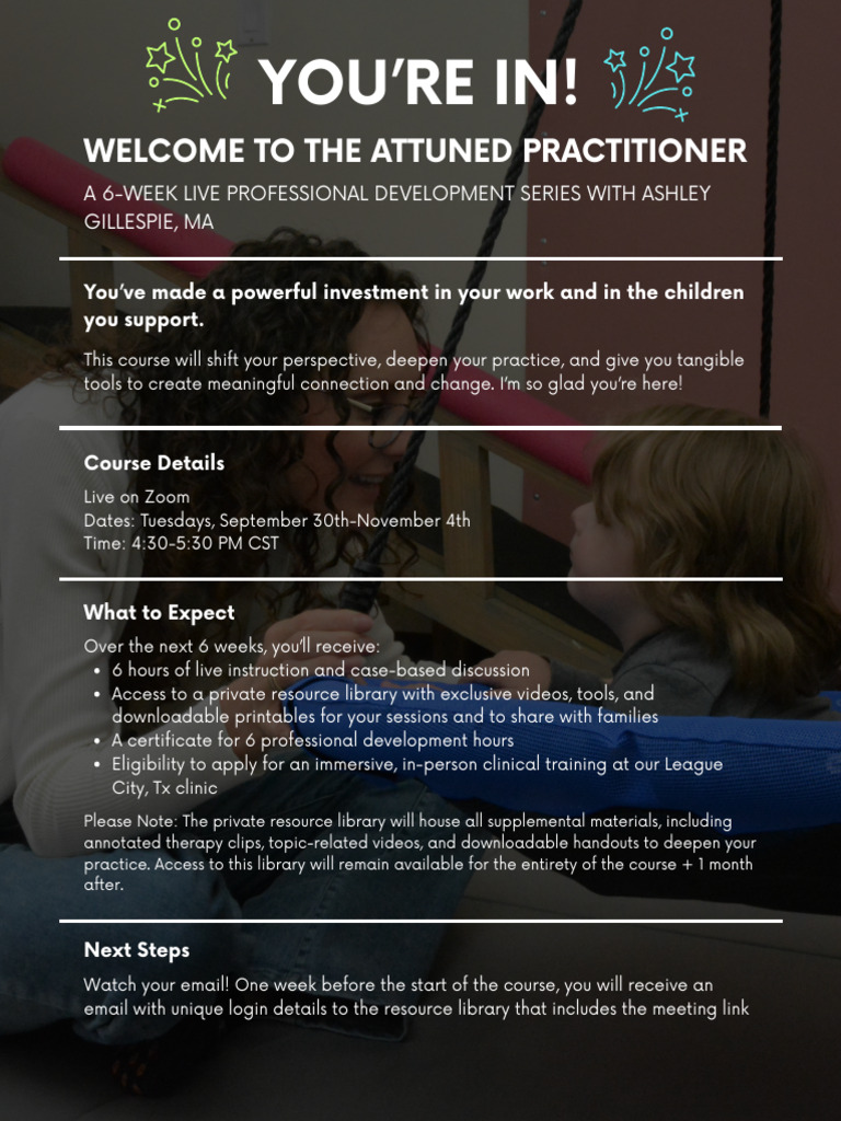 Attuned Practitioner 6-Week Course | PDF