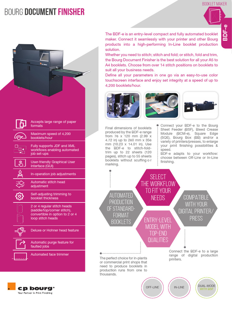 BDF e Ind Brochure v07 2019 (STC) 2 | PDF | Printer (Computing) | Computing