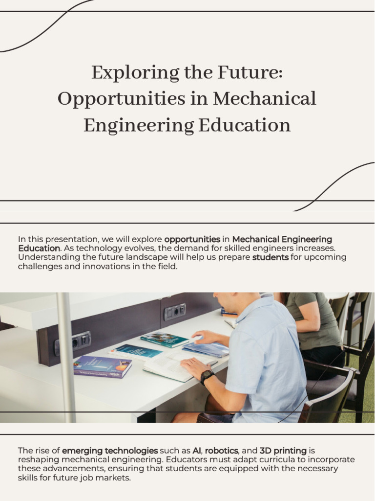 Slidesgo Exploring The Future Opportunities in Mechanical Engineering ...
