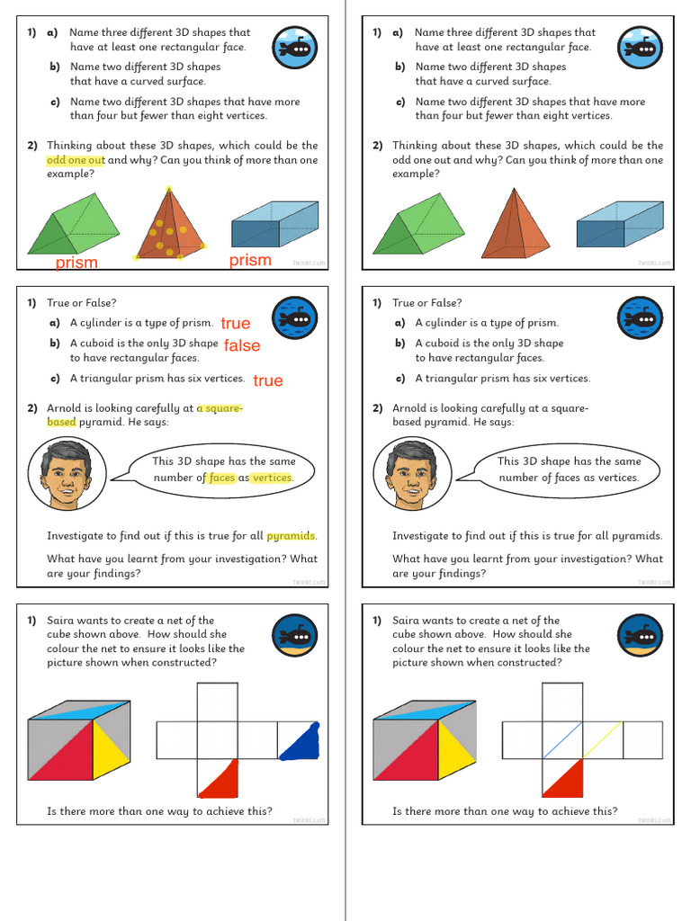 3D Shapes: Properties and Investigations | PDF | Convex Geometry ...
