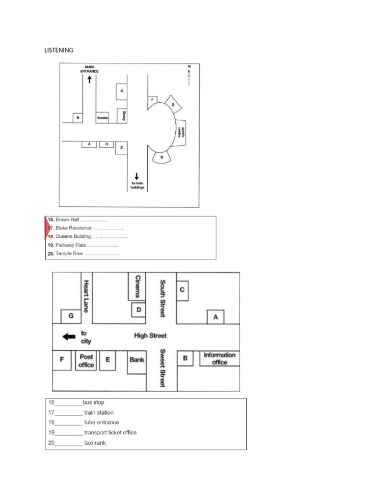 Listening - Map | PDF