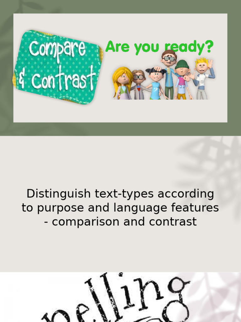 Compare and Contrast | PDF