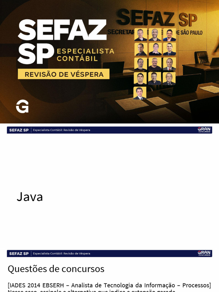 Questões de Concursos sobre Java e Python | PDF | Python (linguagem de ...
