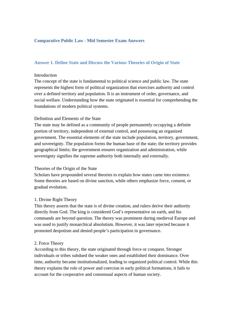 Understanding the State and Its Origins | PDF | Policy | Constitution