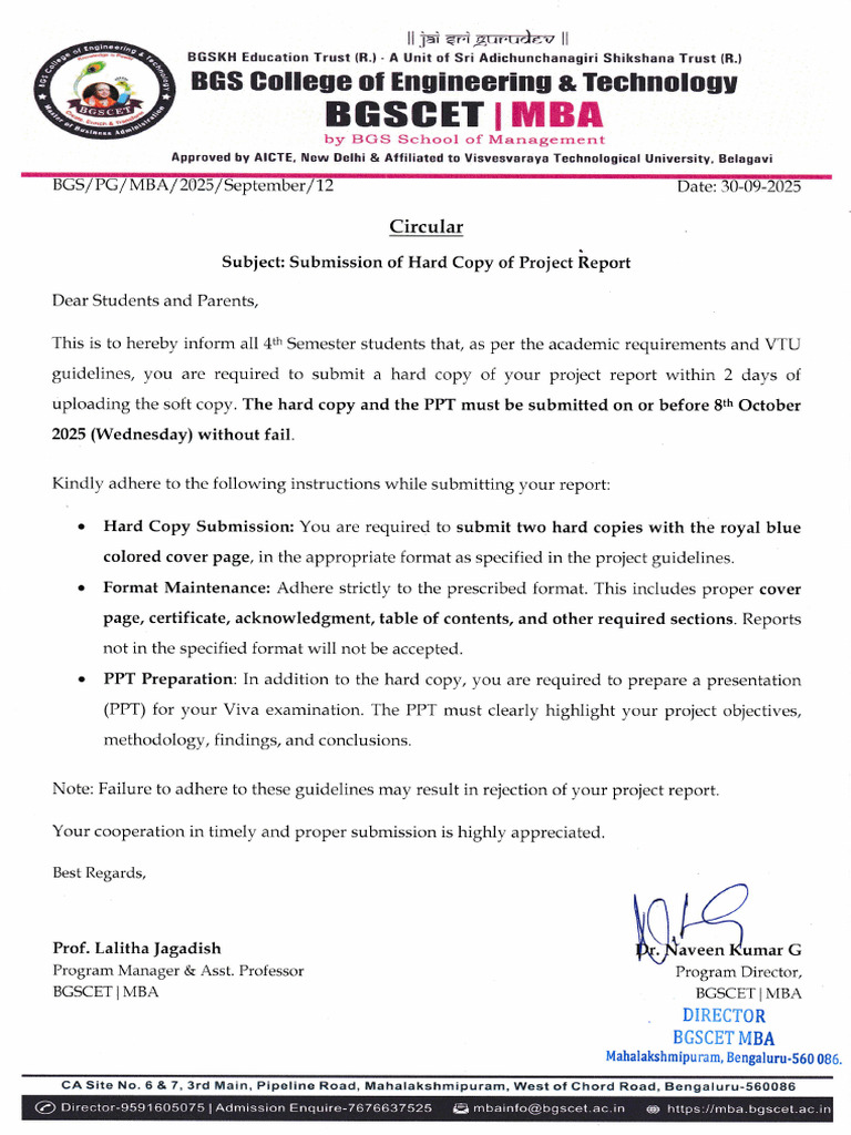 Project Report Submission Guidelines | PDF