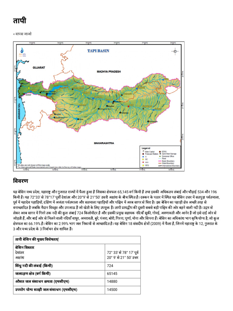 Tapi - India Wris Wiki | PDF