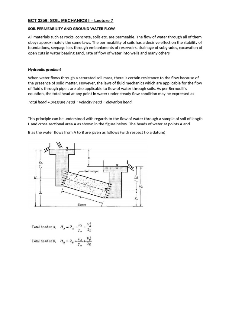 Permeability and Groundwater Flow | PDF | Aquifer | Fluid Dynamics