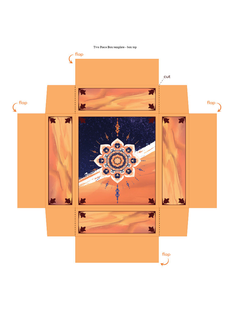 Two Piece Box Template Design Guide | PDF